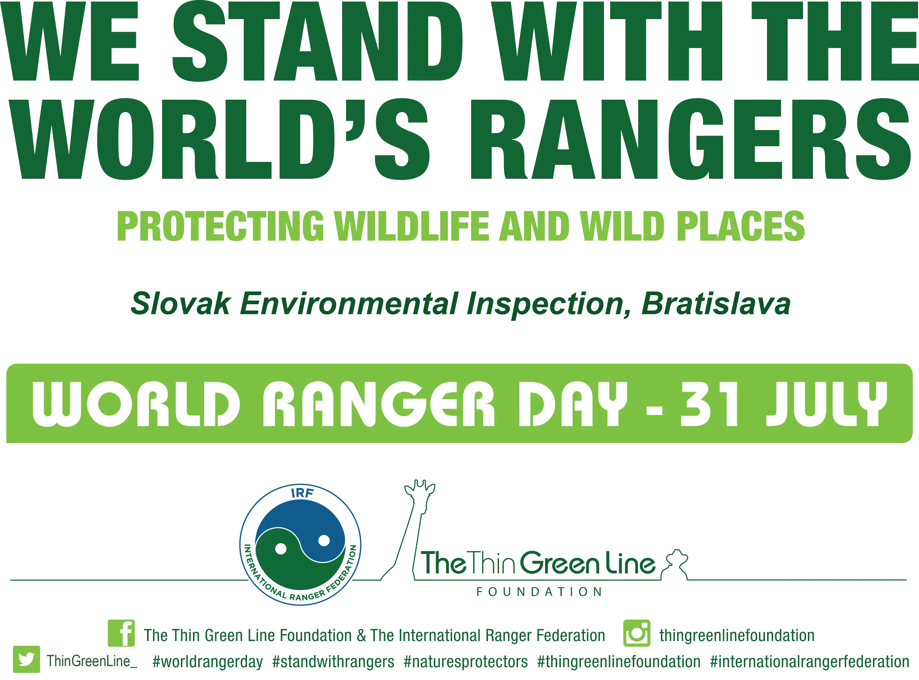 WORLD RANGER DAY NA SLOVENSKEJ INŠPEKCII ŽIVOTNÉHO PROSTREDIA